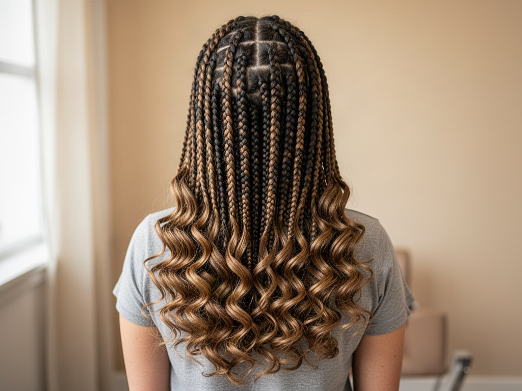 French curl braids